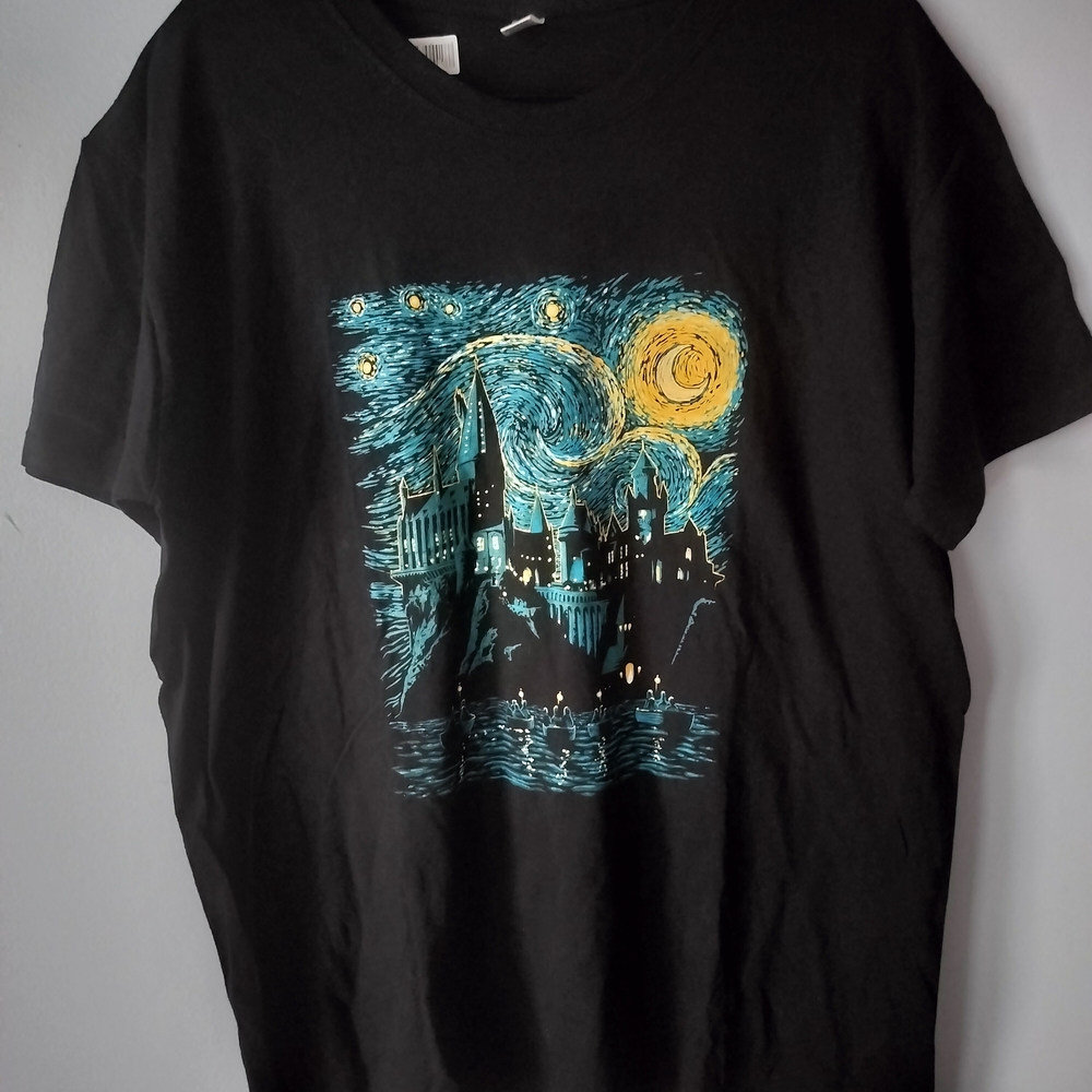 Black Graphic Short Sleeve Tee‎